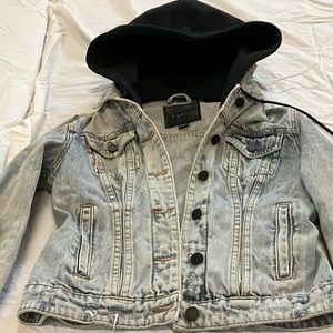 Blanknyc denim hooded jacket S